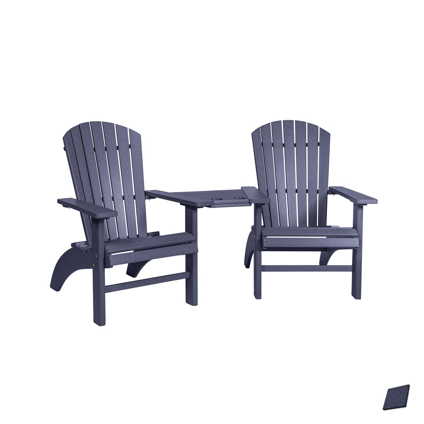Fanback Adirondack Deluxe Settee Chair