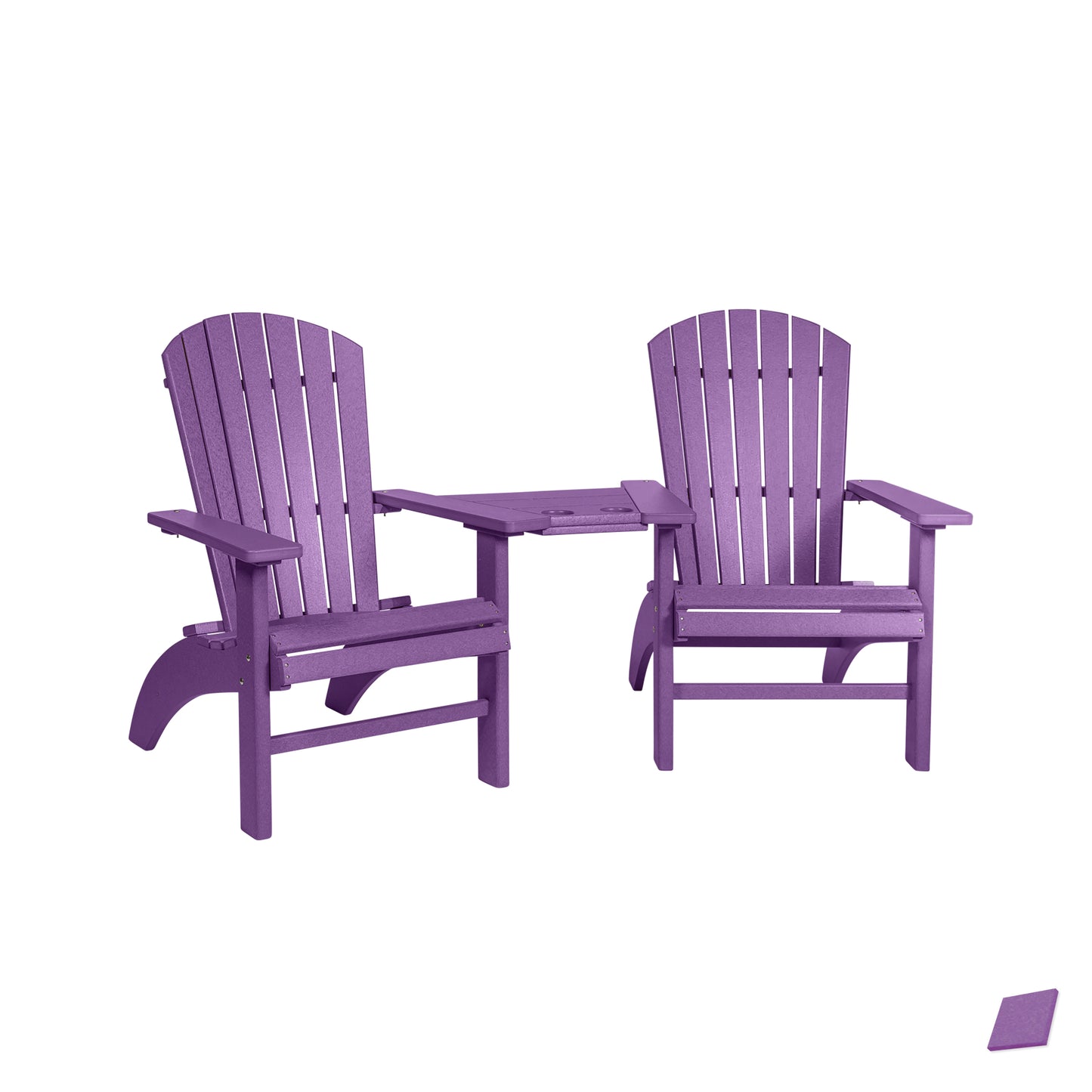 Fanback Adirondack Deluxe Settee Chair