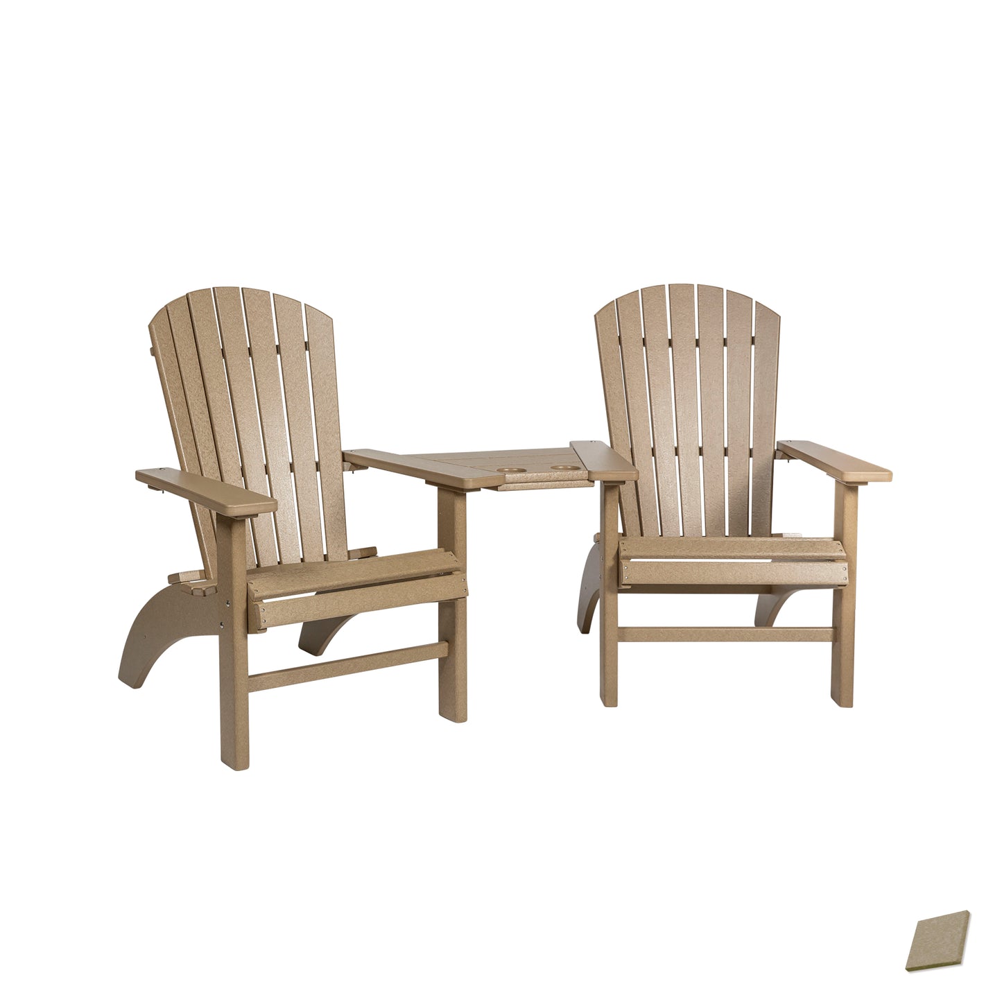 Fanback Adirondack Deluxe Settee Chair