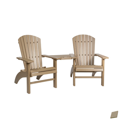 Fanback Adirondack Deluxe Settee Chair