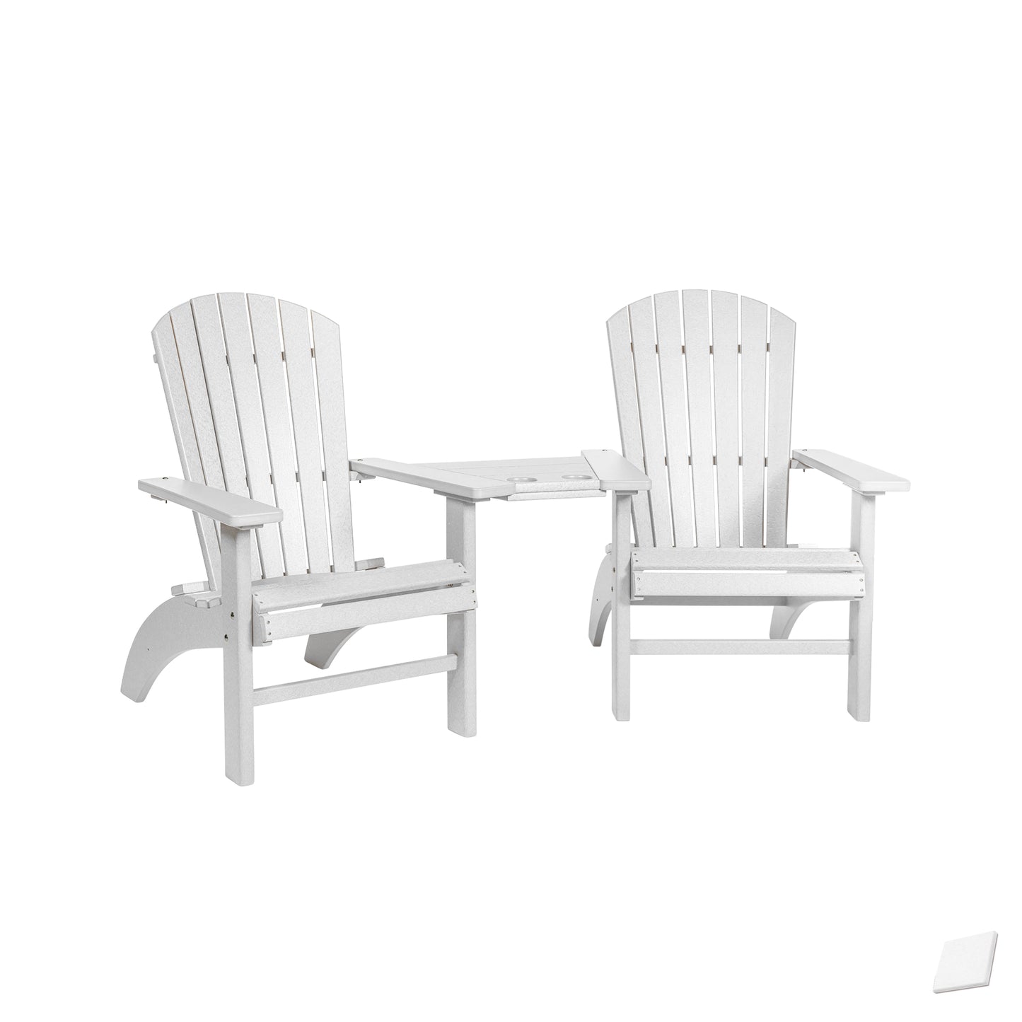 Fanback Adirondack Deluxe Settee Chair