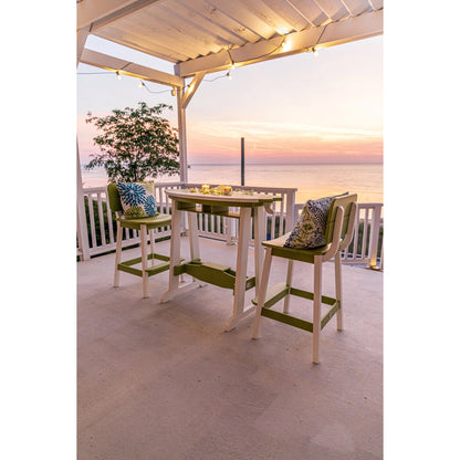 SurfAira 4' Surfboard Table Set with Saddle Chair or Stool