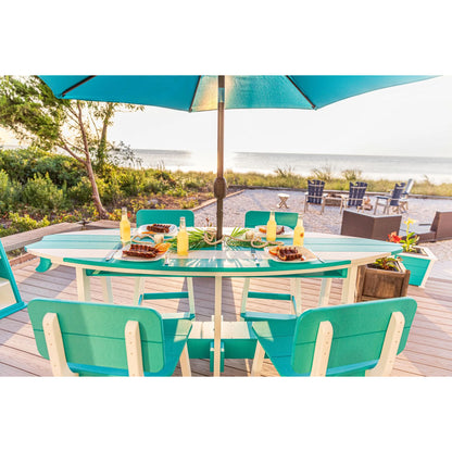 SurfAira 8' Surfboard Table Set with Saddle Chair or Stool