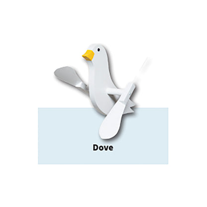 Wooden Whirlybirds with Vinyl Wings - Includes 30" Rod