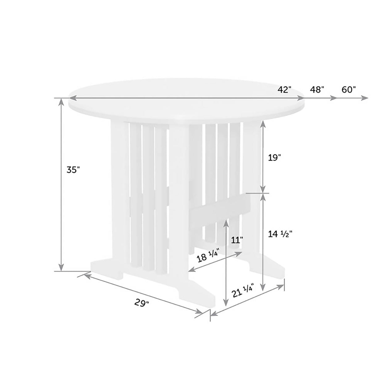 Keystone 60" Round Table - Counter Height