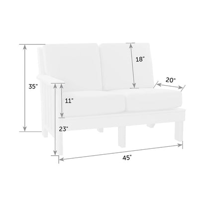 Mission Deep Seating Left Love Seat