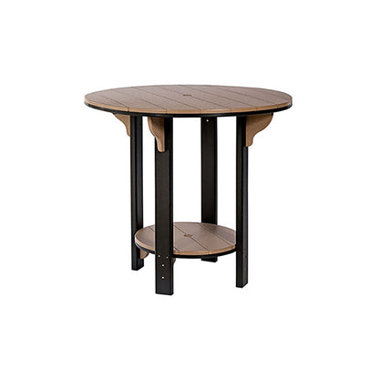 Fanback Adirondack 42" Table Set & Swivel Chair Bar Height QS - 5 Piece
