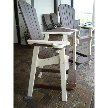 Great Bay Settee Chair With Cupholders - Bar Height