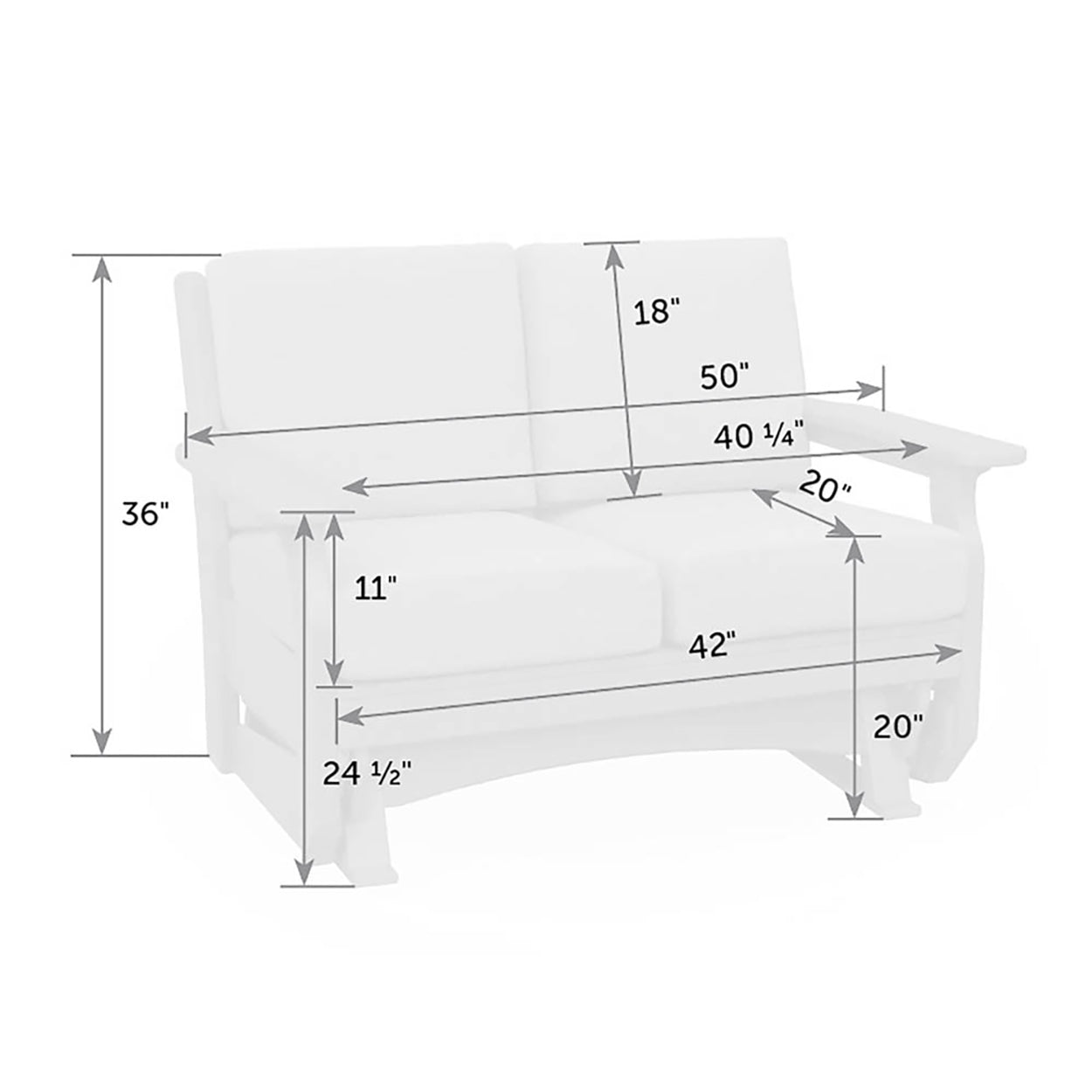 Van Buren Double Glider