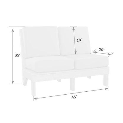 Van Buren Center Love Seat