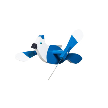 Wooden Whirlybirds with Vinyl Wings - Includes 30" Rod