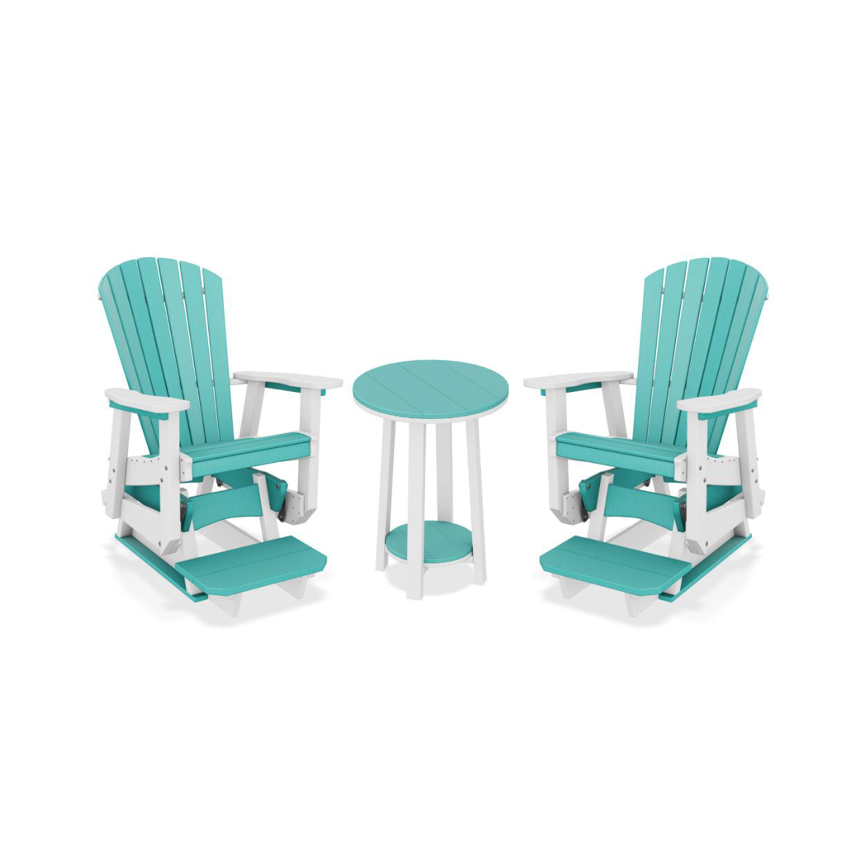 SeaAira Glider Chair Set & 22" Bistro Table - Counter Height - In-Stock