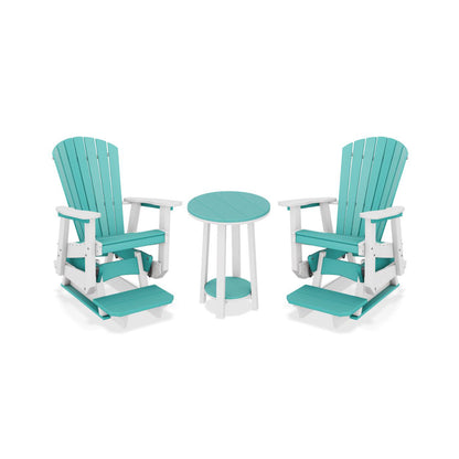 SeaAira Glider Chair Set & 22" Bistro Table - Counter Height - In-Stock