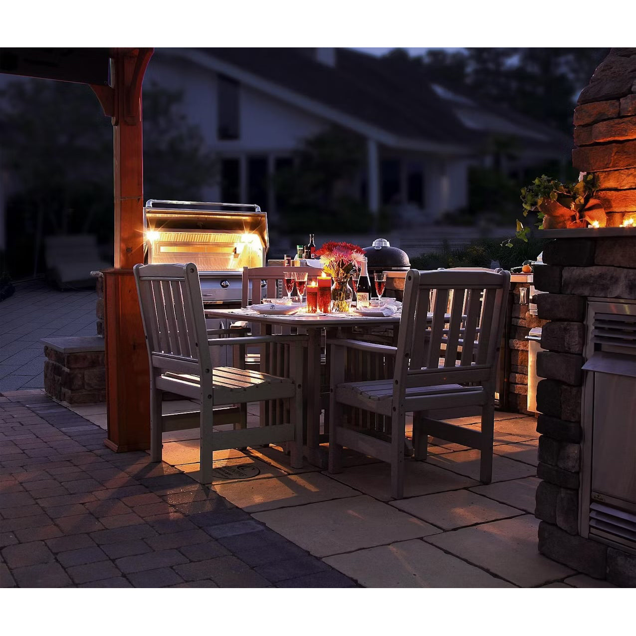 English Garden 43" Square Table - Dining Height