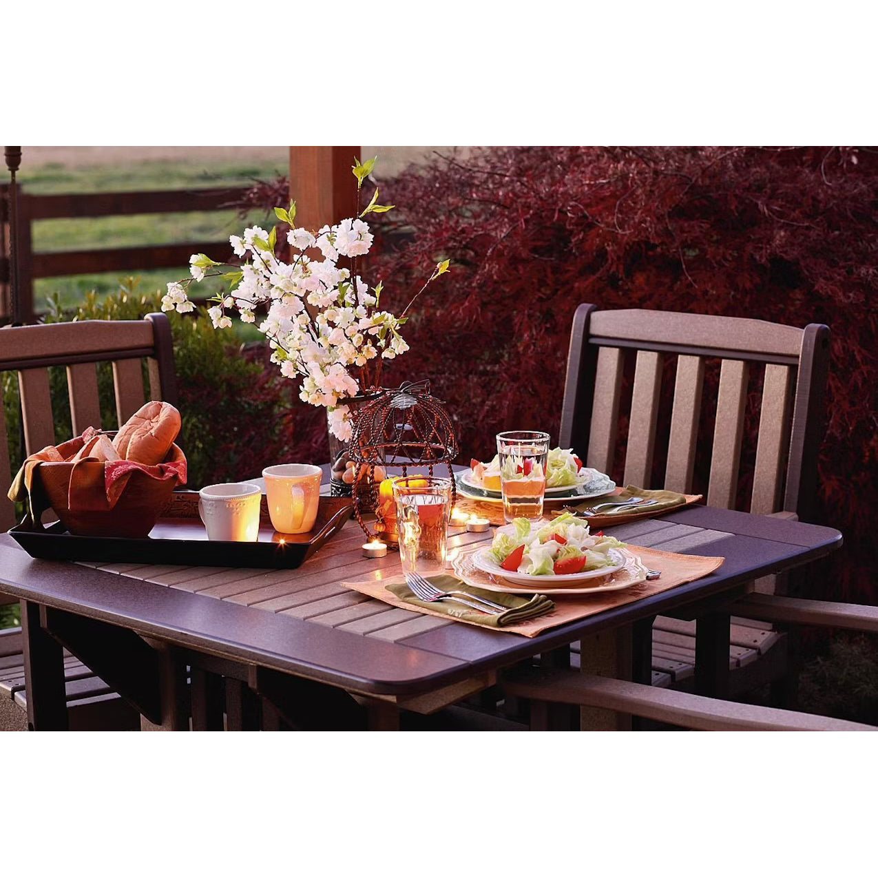 English Garden 43" Square Table - Dining Height