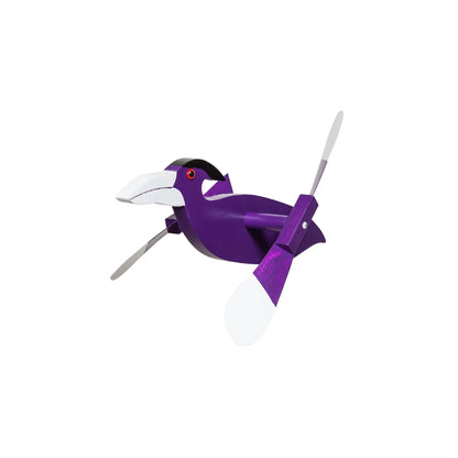Wooden Whirlybirds with Vinyl Wings - Includes 30" Rod