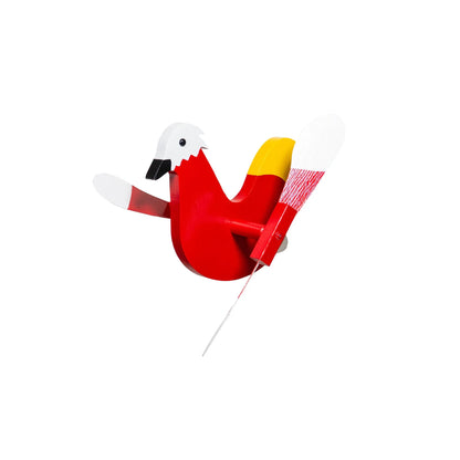 Wooden Whirlybirds with Vinyl Wings - Includes 30" Rod