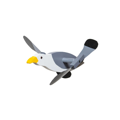 Wooden Whirlybirds with Vinyl Wings - Includes 30" Rod