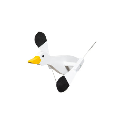 Wooden Whirlybirds with Vinyl Wings - Includes 30" Rod